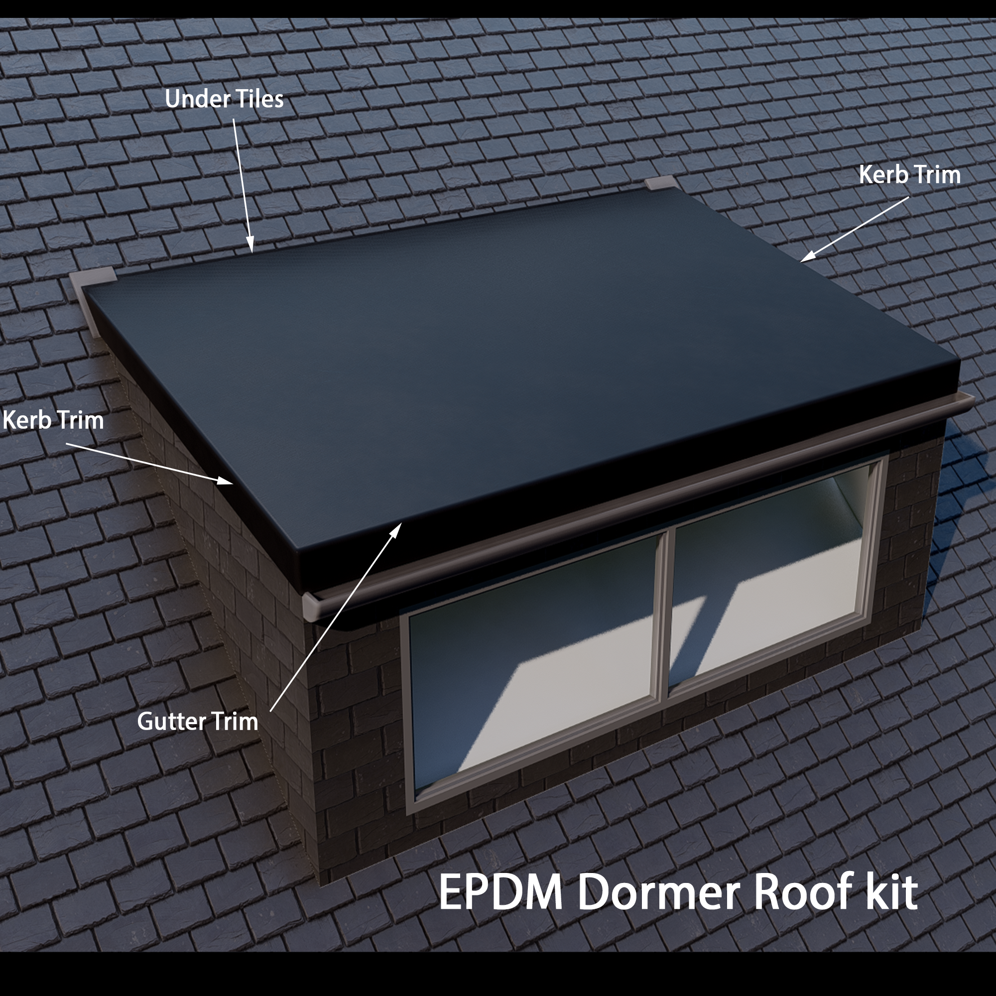 EPDM Rubber Roofing Dormer kit