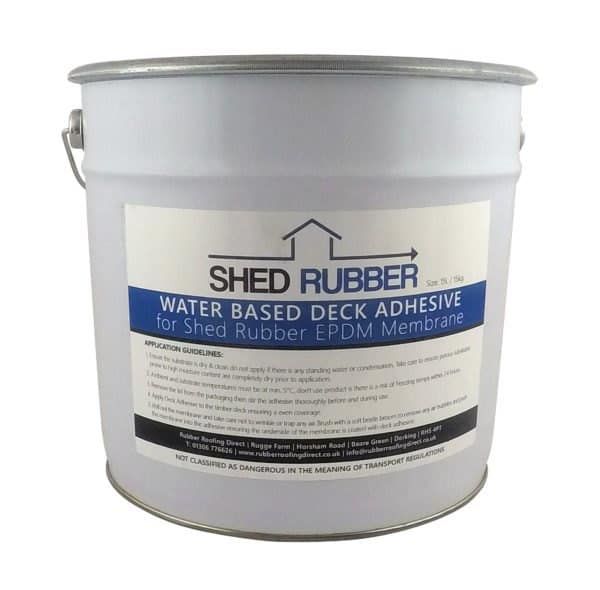 SHED RUBBER 15L WATER BASED DECK ADHESIVE